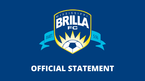 Mississippi Brilla FC's Official Statement on Admission in the 2021 Season
